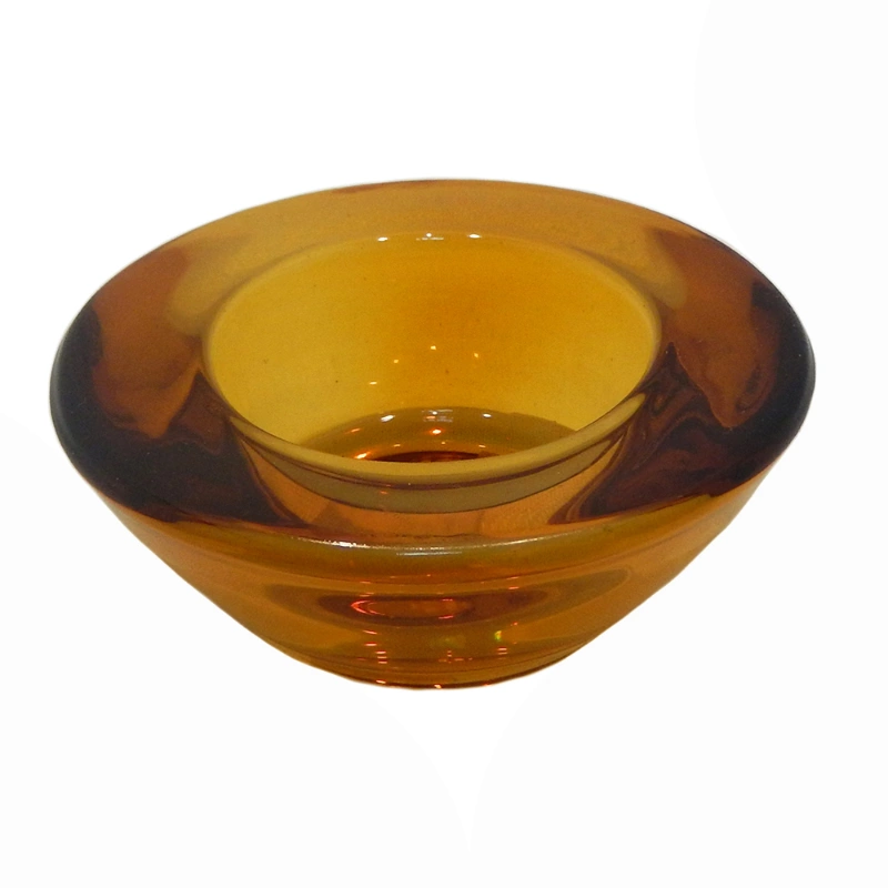 PORTA TEALIGHT DE VIDRIO REDONDO 7,7x2,5cm