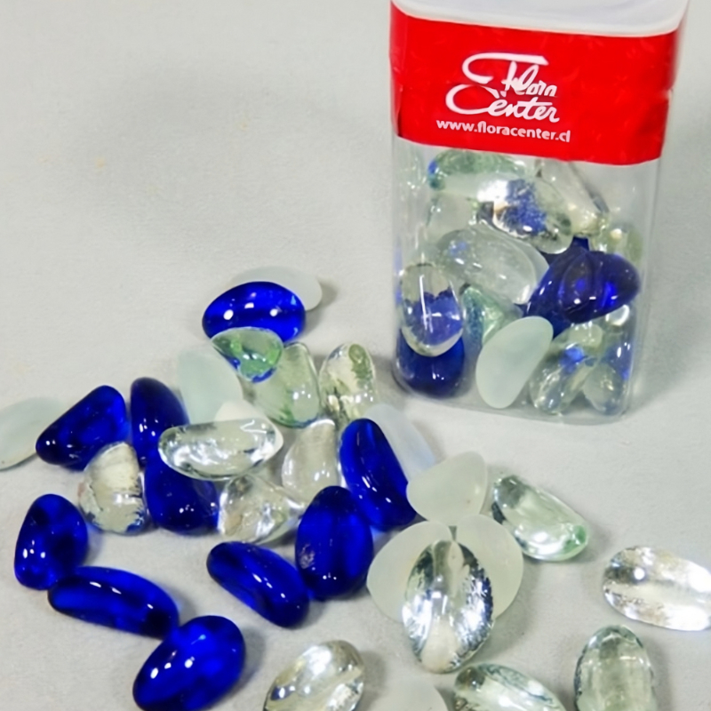 MIX GEMAS DECORATIVAS AZULES 400g