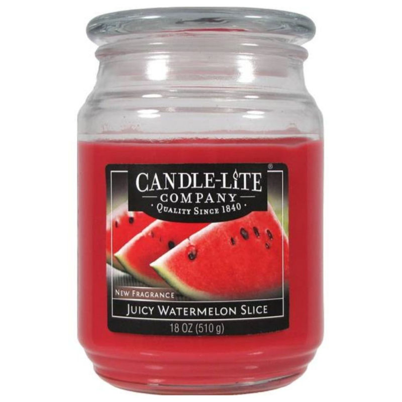 VELA POTE VIDRIO 510g SANDIA