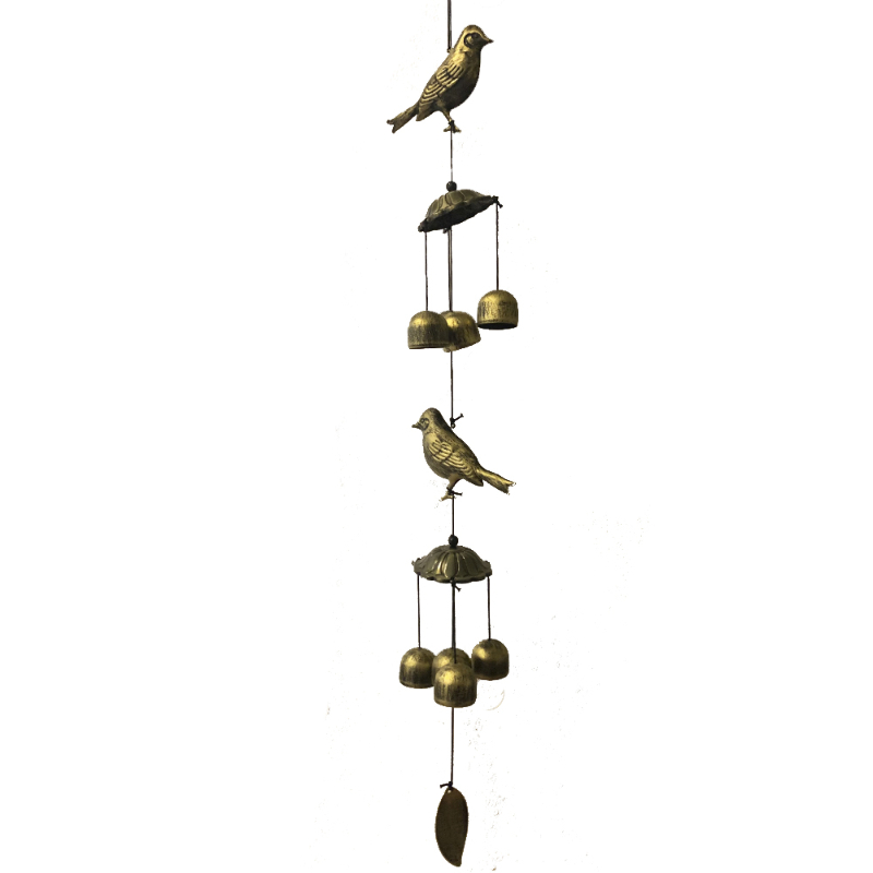 CAMPANA DE VIENTO CON PÁJARO 68CM