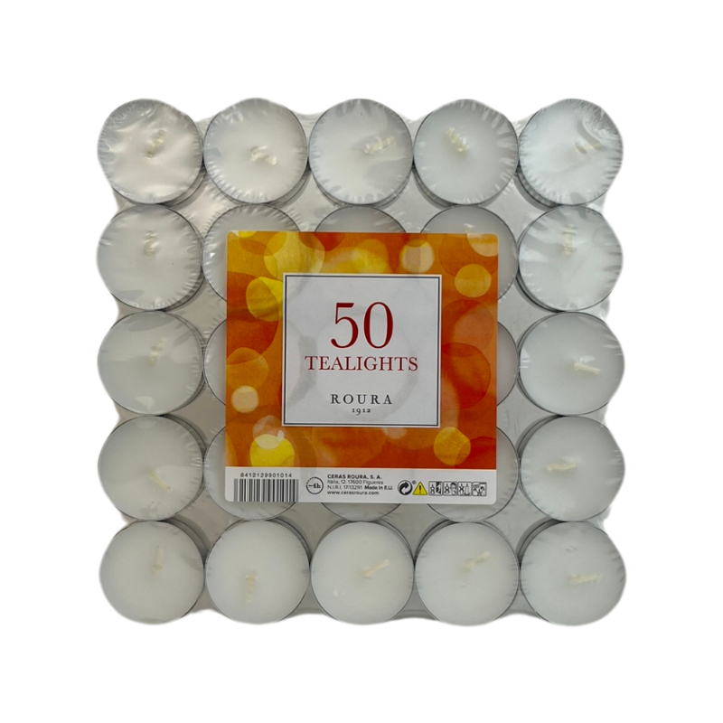 TEALIGHTS (50) BLANCO 4H