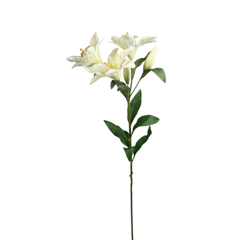 LILY SPRAY 76cm BLANCA