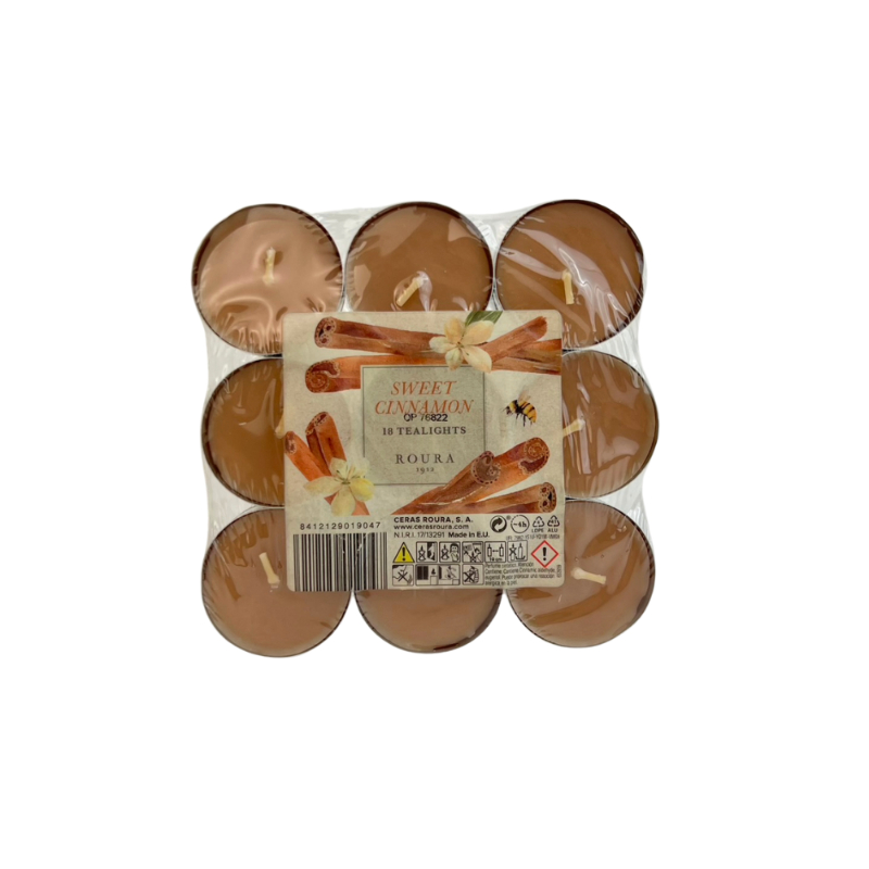 TEALIGHTS AROMATICO 18UN CANELA 4H