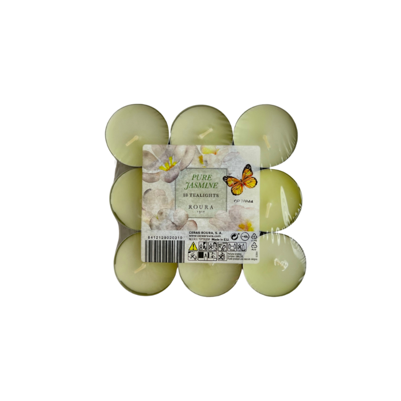 TEALIGHTS AROMATICO 18UN JASMINE 4H