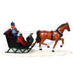 Figura Carroza con Trineo y Caballo