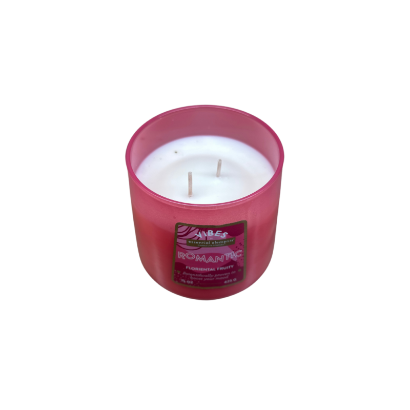 VELA POTE VIDRIO 425g VIBES ROMANTIC