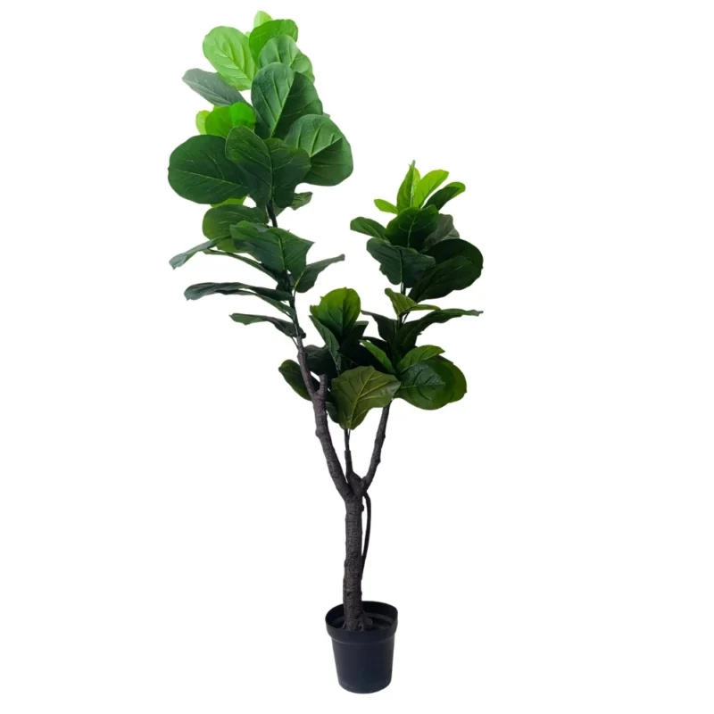 Ficus artificial alto para living o sala de estar elegante
