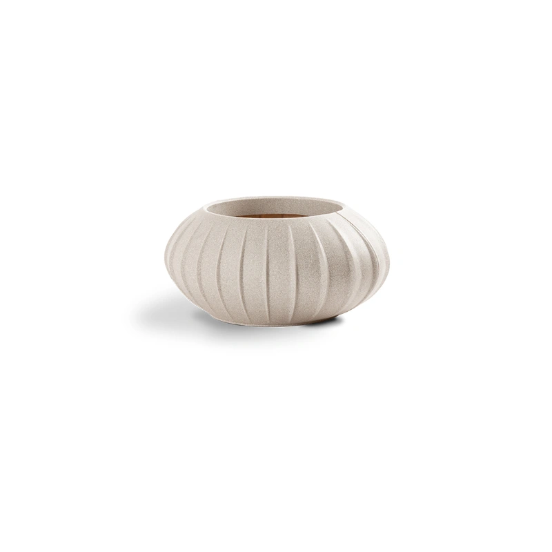 MACETERO HANAZAKI 37X18CM BLANCO MARMOL