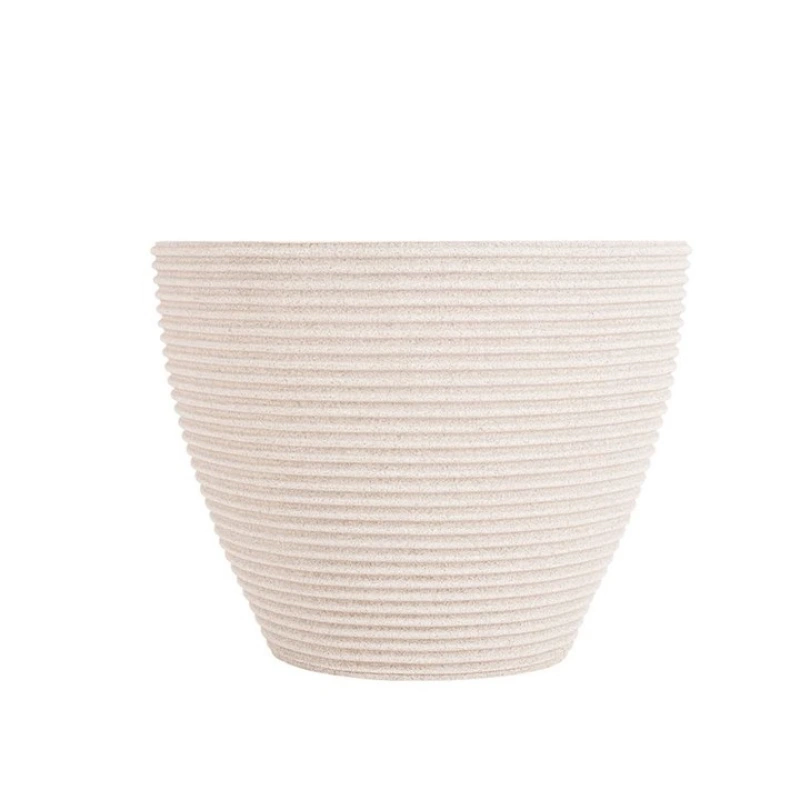 MACETERO RISCATTO 32X28CM BLANCO MARMOL