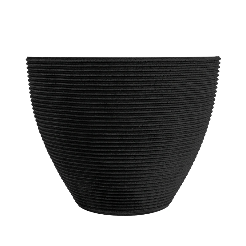 MACETERO RISCATTO 40X36CM NEGRO