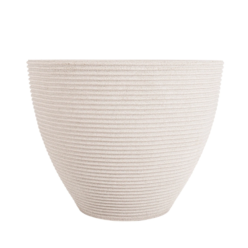 MACETERO RISCATTO 40X36CM BLANCO MARMOL