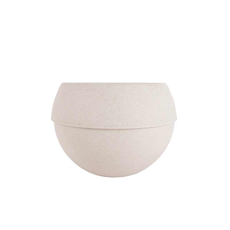 MACETERO COSMOS 55X40CM BLANCO MARMOL