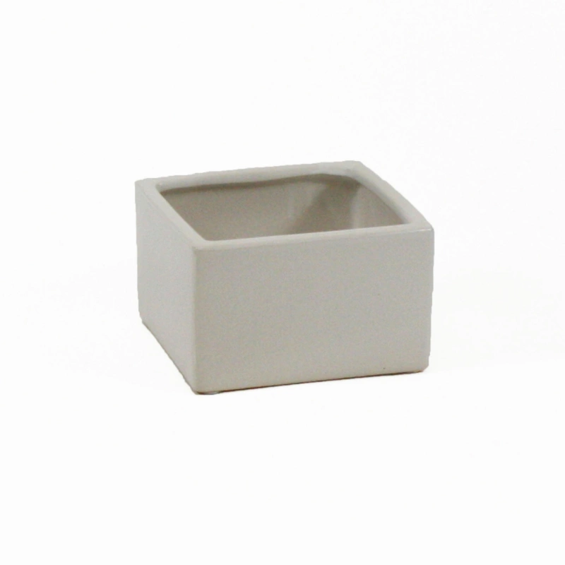 BASE CERÁMICA CUBO BLANCO 8CM