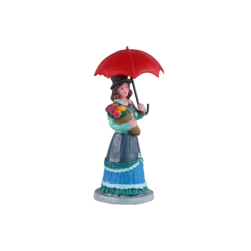 FIGURA SEÑORA CON FLORES
